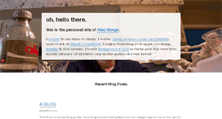 Desktop Screenshot of alecgorge.com